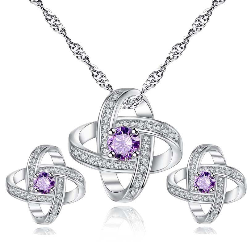 Schmuckset Halskette Ohrringe „Ewiger Stern“