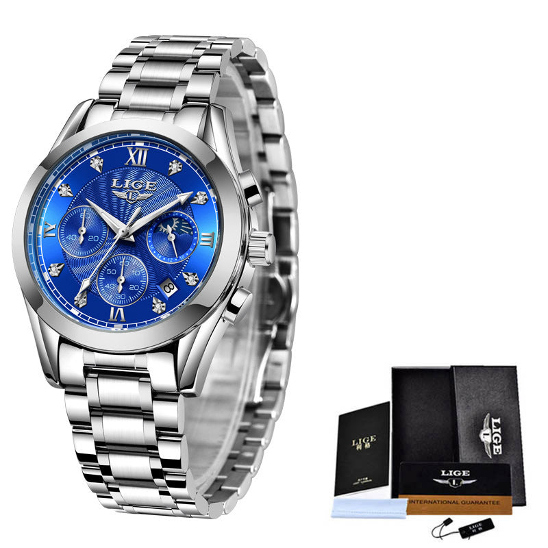Reloj impermeable de acero inoxidable