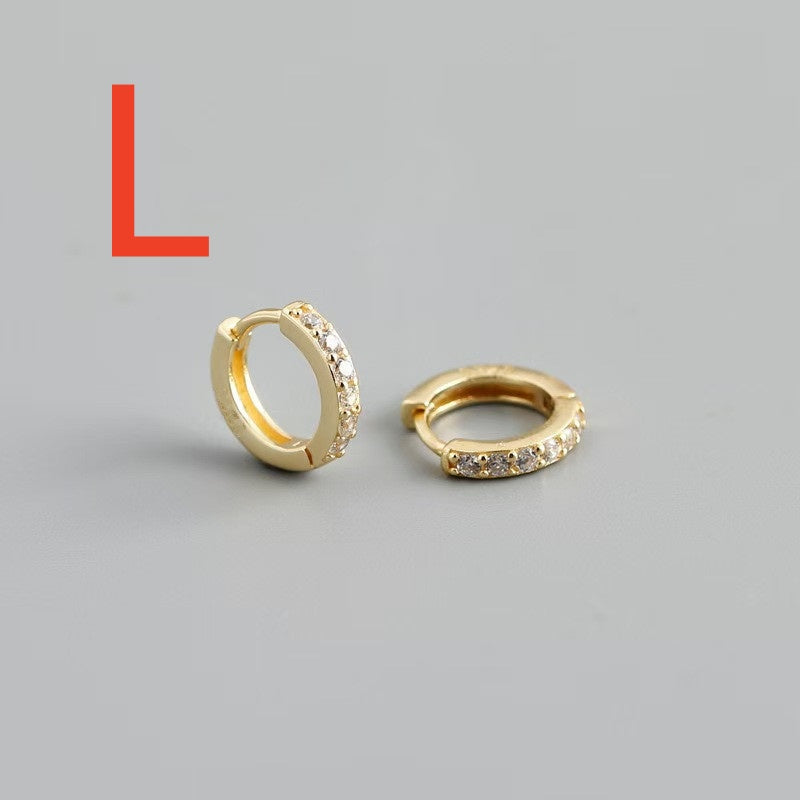 Light-luxury Zircon Hoop Earrings For Women