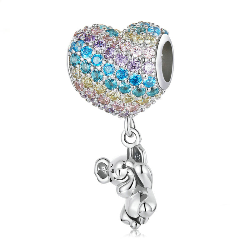 Fashion Love Ballon Kleiner Koala Silberanhänger