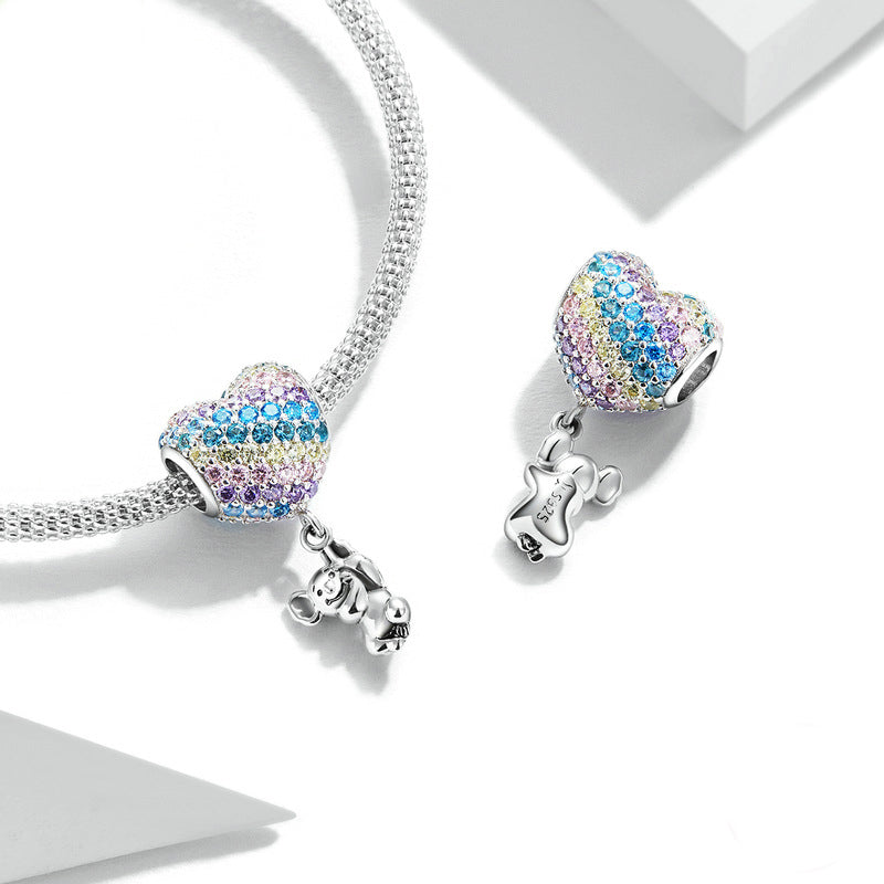 Fashion Love Ballon Kleiner Koala Silberanhänger