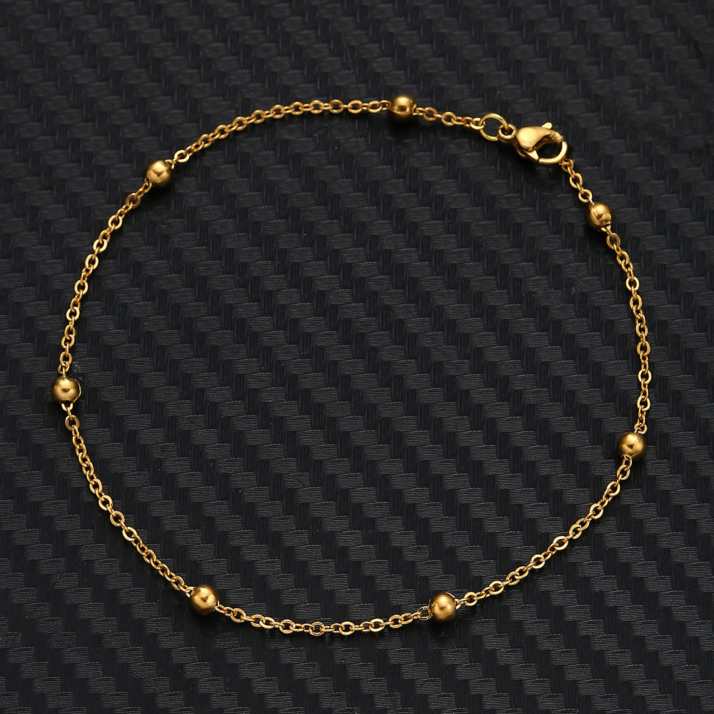 Cadena de Cristal de Acero Inoxidable "Beach Baita" con Estilo