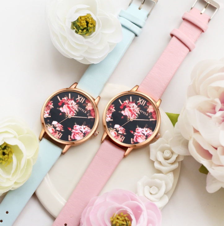 Correa de cuero de moda de alta calidad, oro rosa, reloj de cuarzo informal con corazón para mujer, reloj de pulsera para mujer, relojes de lujo para mujer
