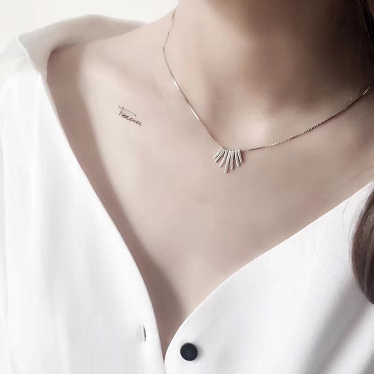 Collares con borlas de plata de ley 925