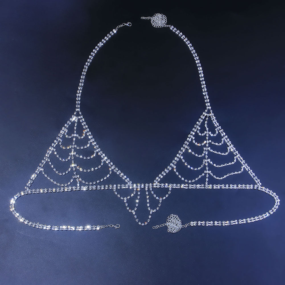 Joyas Personalidad Simple Moda Micro Incrustaciones Conjunto de Cadena Corporal