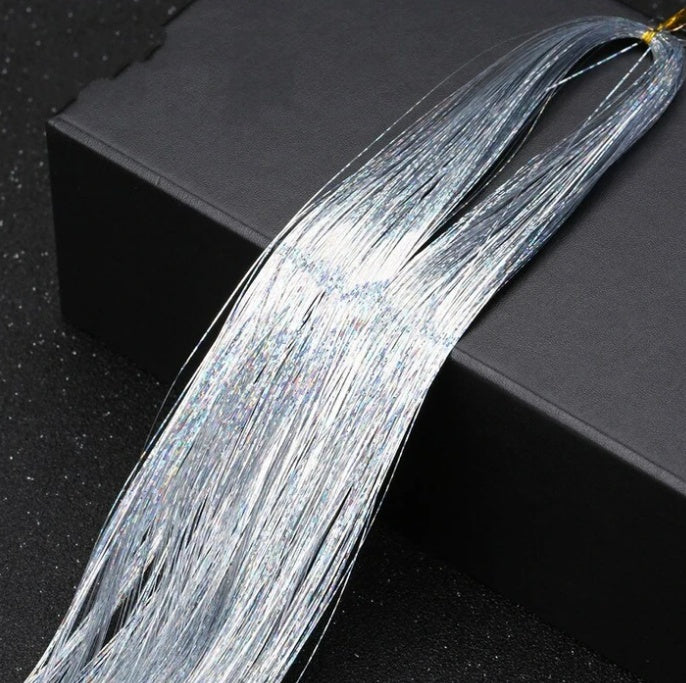 Extensión de oropel brillante para el cabello