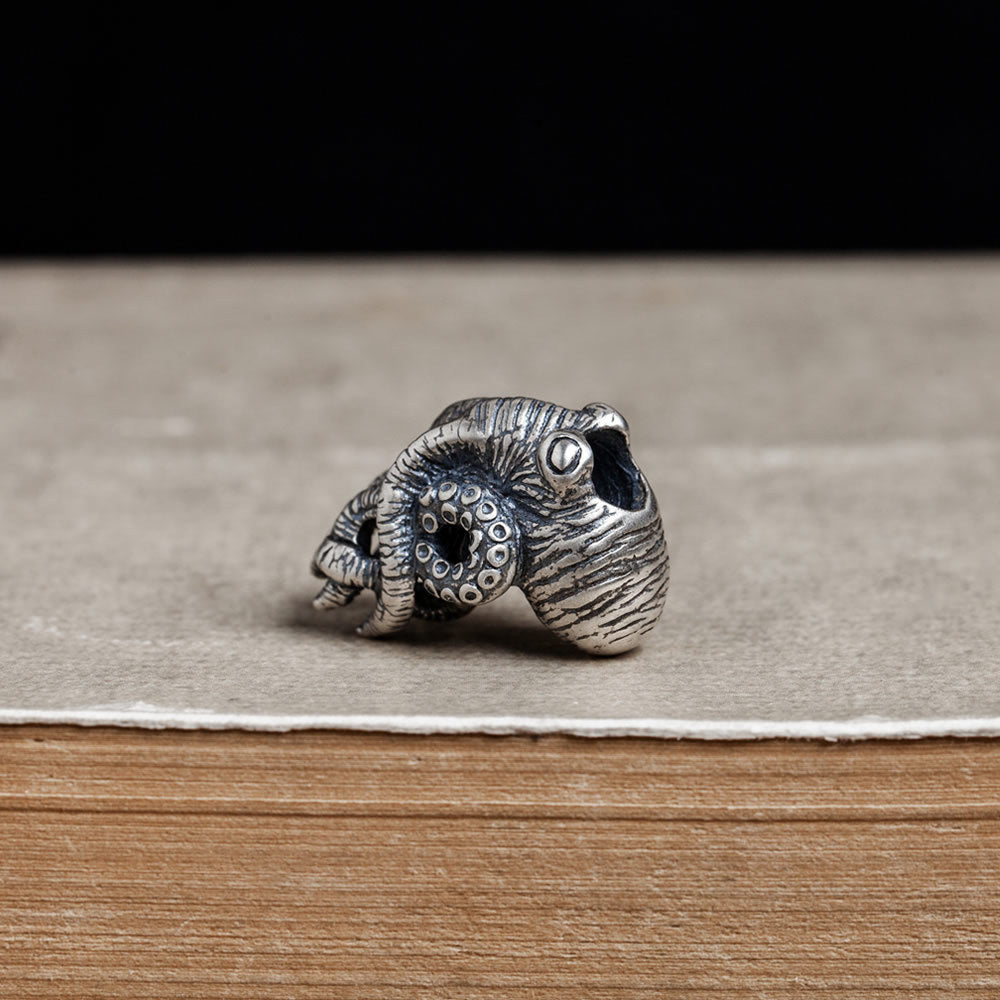 925 Sterling Silver EDC Octopus Parachute Cord Pendant