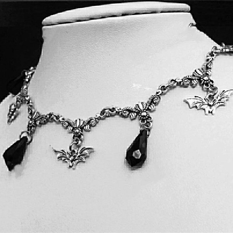 Gothic Fledermaus-Halskette Punk-Schmuck