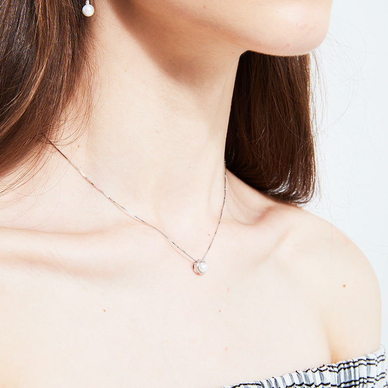 925 Silver Pearl Necklace