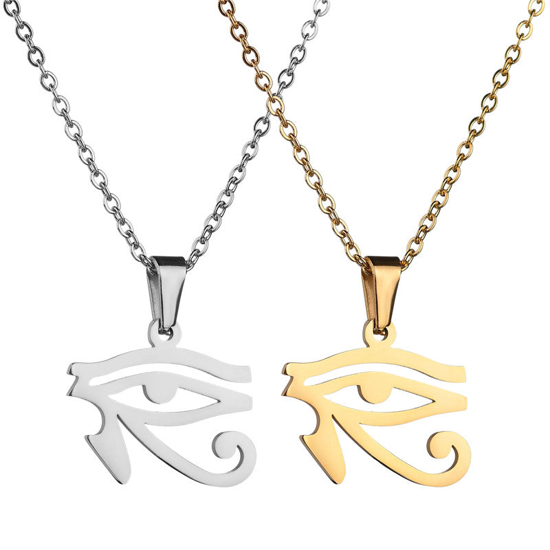 Men and women's collarbone stainless steel chain necklace