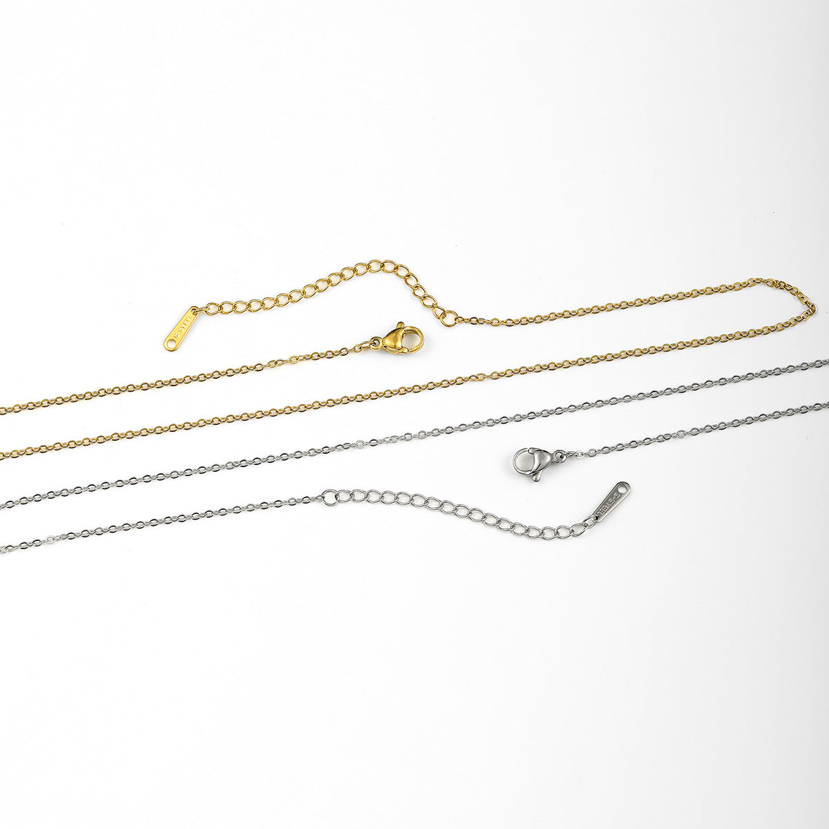 Damen Titan-Stahl Halskette Modedesign Stil Schlüsselbeinkette All-Match Schmuck
