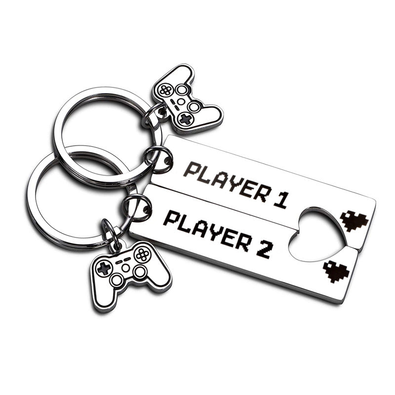 Llavero de acero inoxidable creativo y personalizado para moda