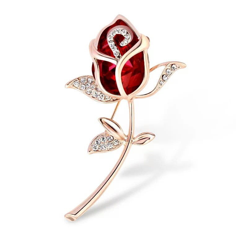Broche de moda de rosa