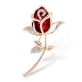 Broche de moda de rosa