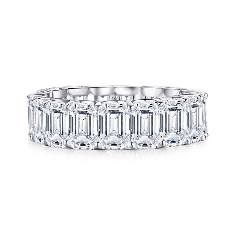 Sterling Silber Ring Hochkarätige Diamantsimulation