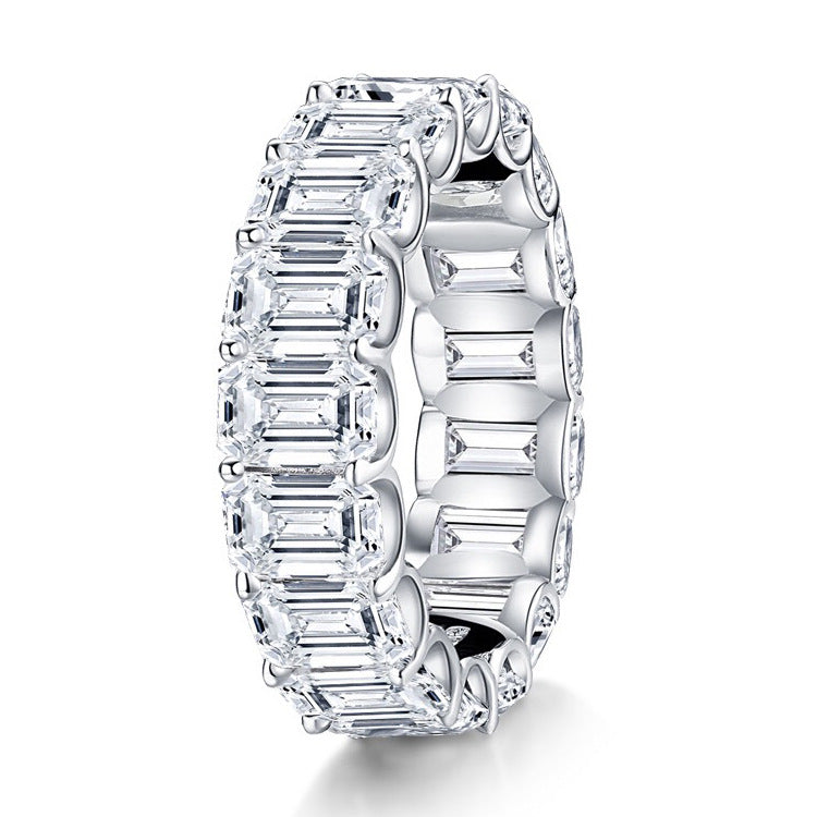 Sterling Silber Ring Hochkarätige Diamantsimulation