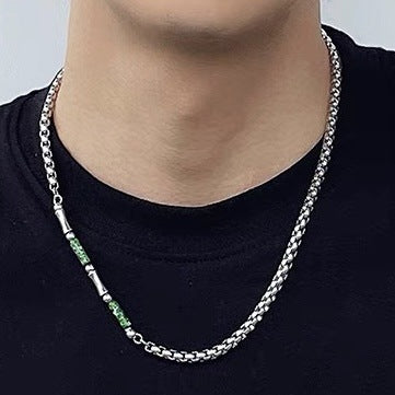 Cadena Lvzhu Keel de Bambú para Hombre