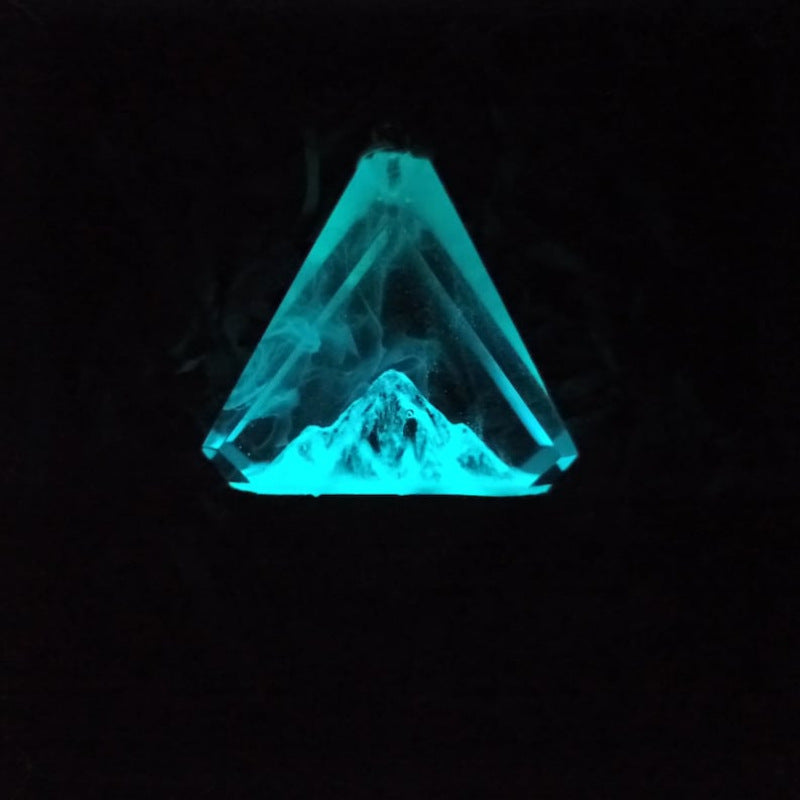 Schneeberg Aurora Harz Leuchtanhänger Nachthalskette