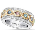 Vollbrillanter zweifarbiger Ring
