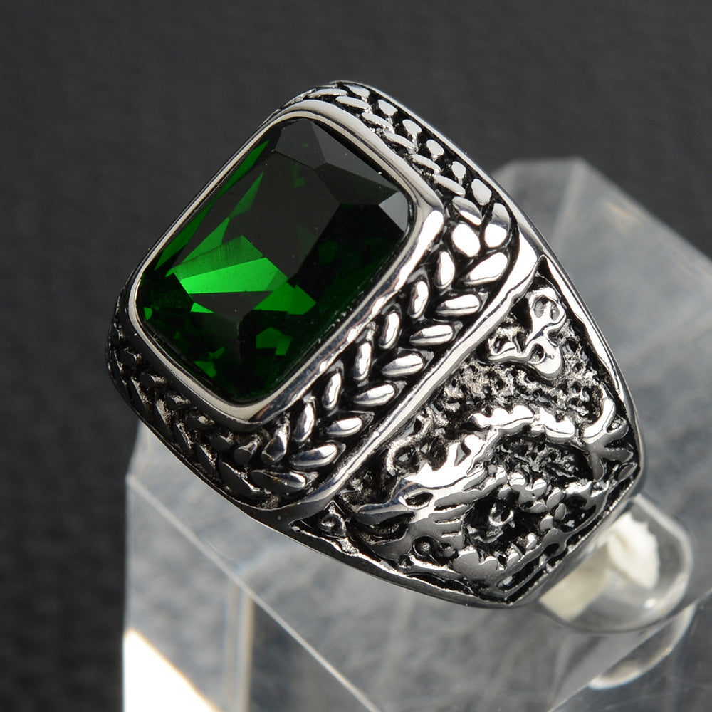 Anillo de acero de titanio para hombres