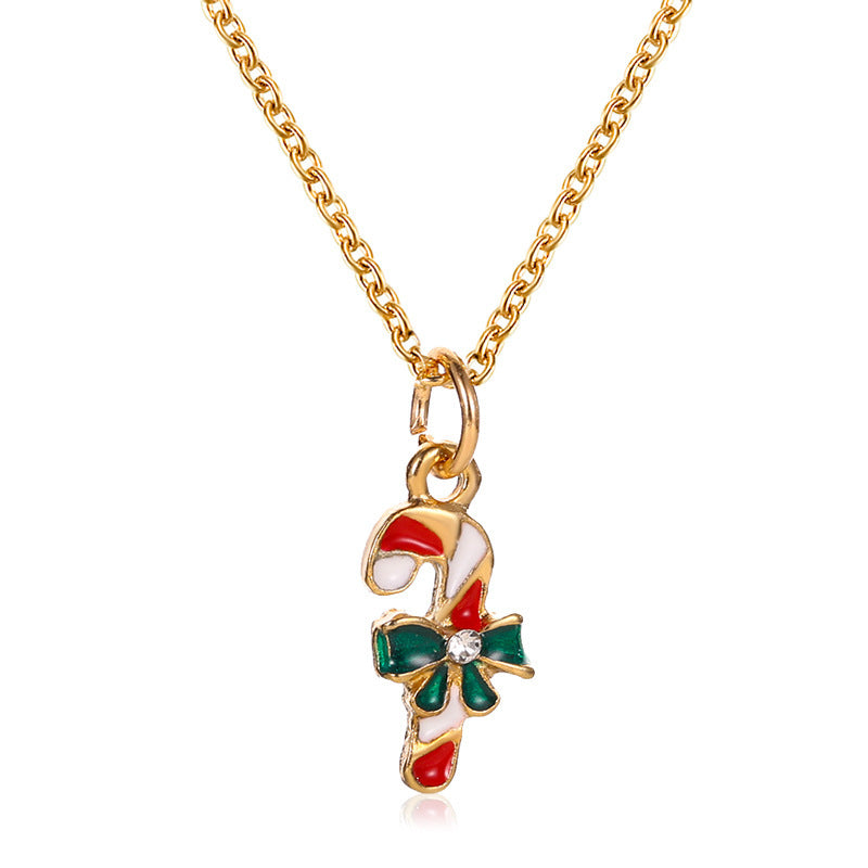 Collar de aceite goteador de caña con copo de nieve navideño