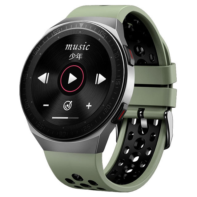 Kompatibel mit Apple, MT3 Bluetooth Smartwatch mit Voll-Touchscreen Musik-Player Uhr Fitness-Tracker für iOS Android Handy