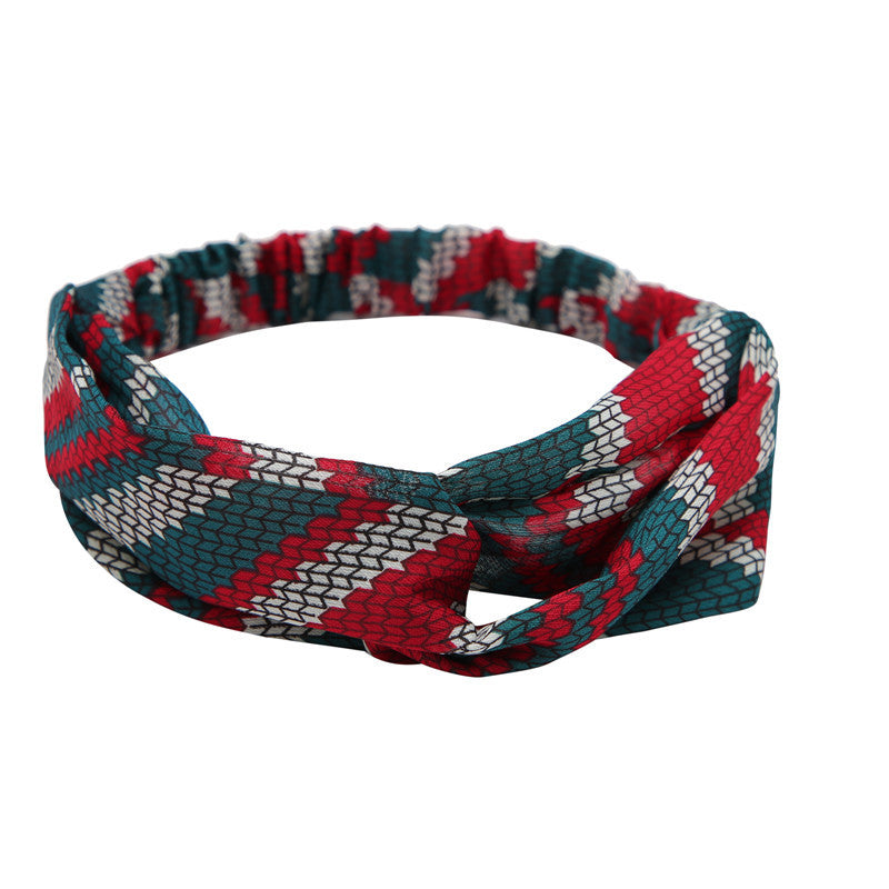 Women's Polka Dot Printed Bohemian Sweet Simple Hair Band