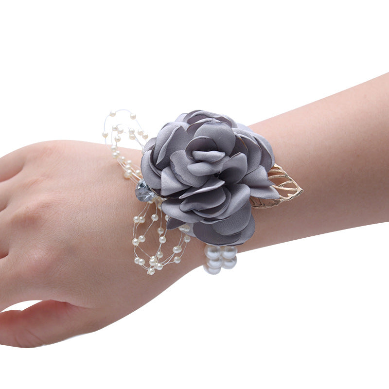 Handgelenkblume Braut Brautjungfer Schwesterngruppe Handgelenkblume Korsage Handgeschenk Kinder Tanz Hand