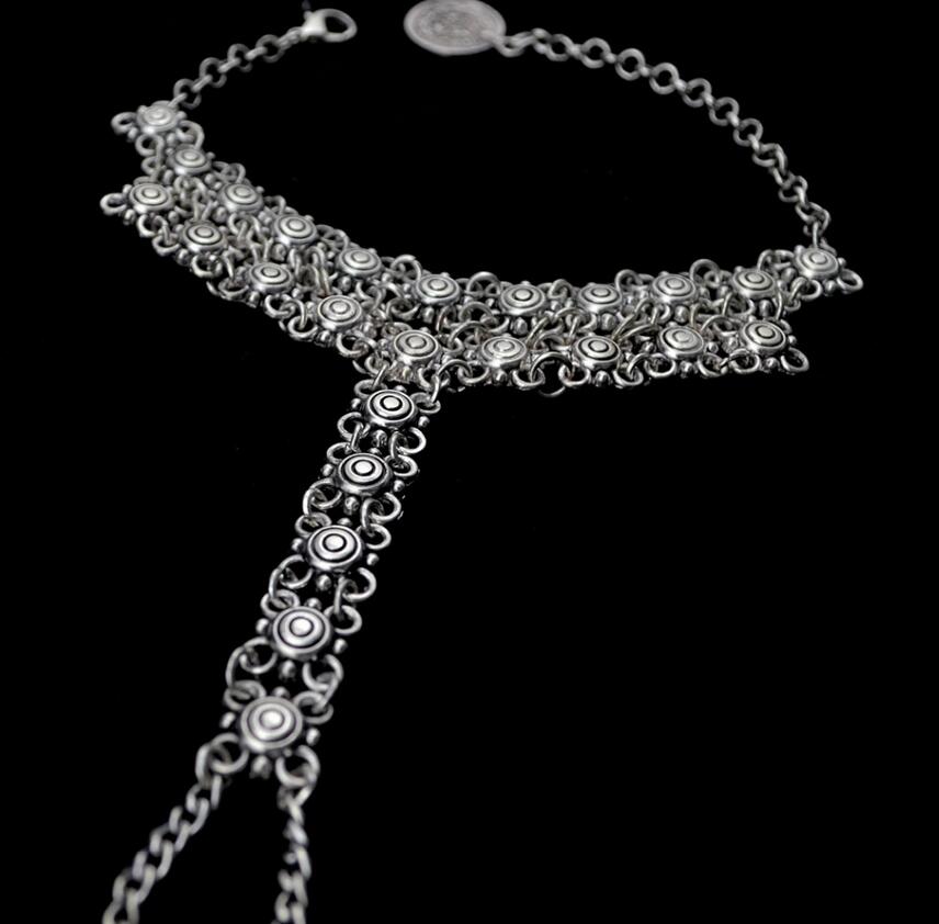 Sandalias Descalzas Bohemia de Moda para la Playa Boda Nupcial Tobilleras Retro Joyería de Pie Cheville Cadena Corporal de Playa