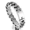 Punk Vintage Rivet Point Stainless Steel Men's Cuba