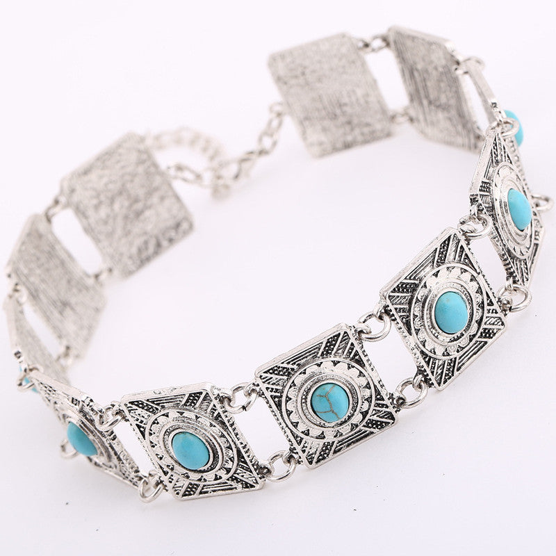 Collar turquesa bohemio