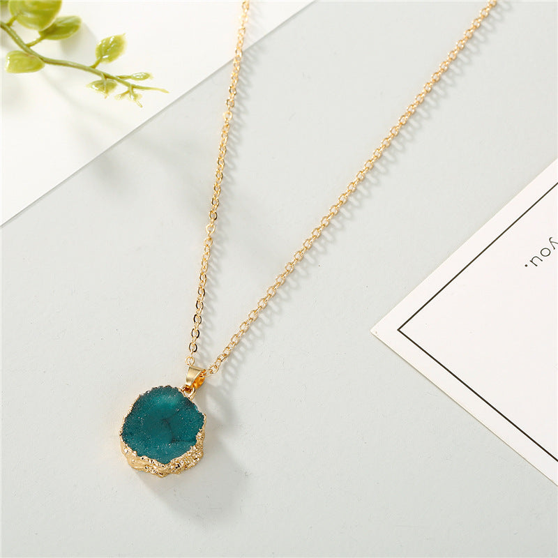 Sunflower resin necklace
