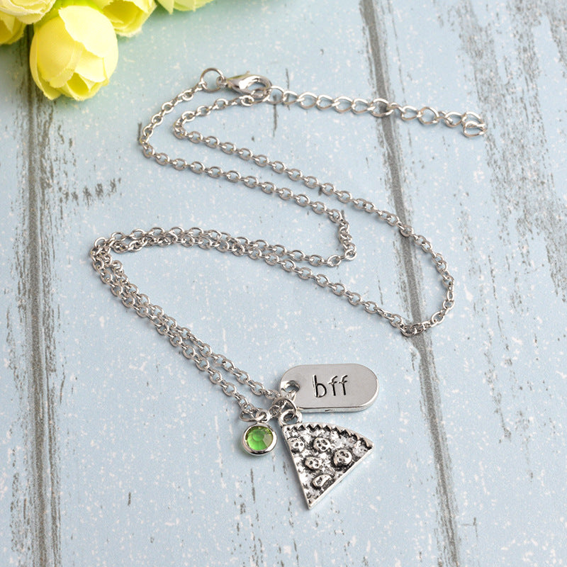 Collar de pizza "Mejores amigos para siempre"