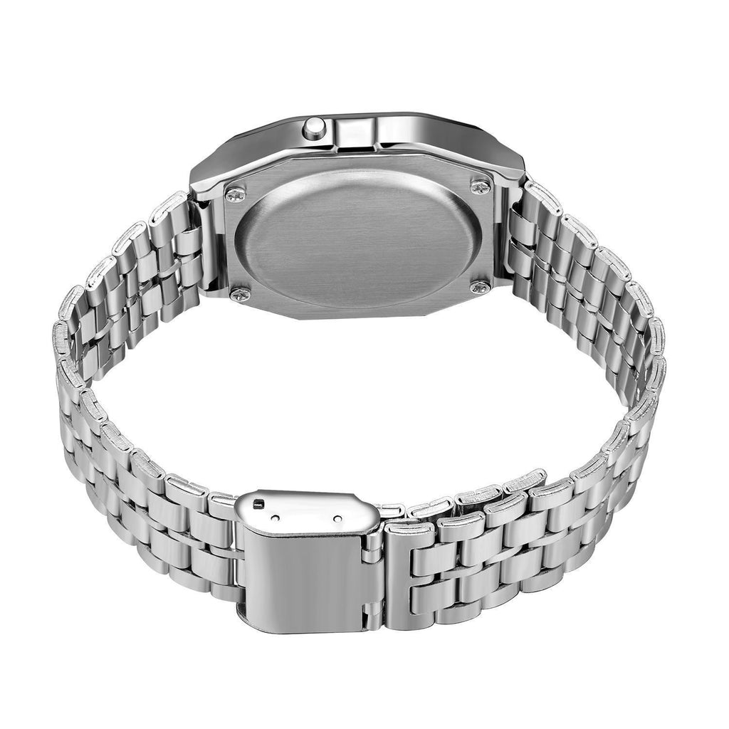 WR F91W Stahlband Elektronische Uhr