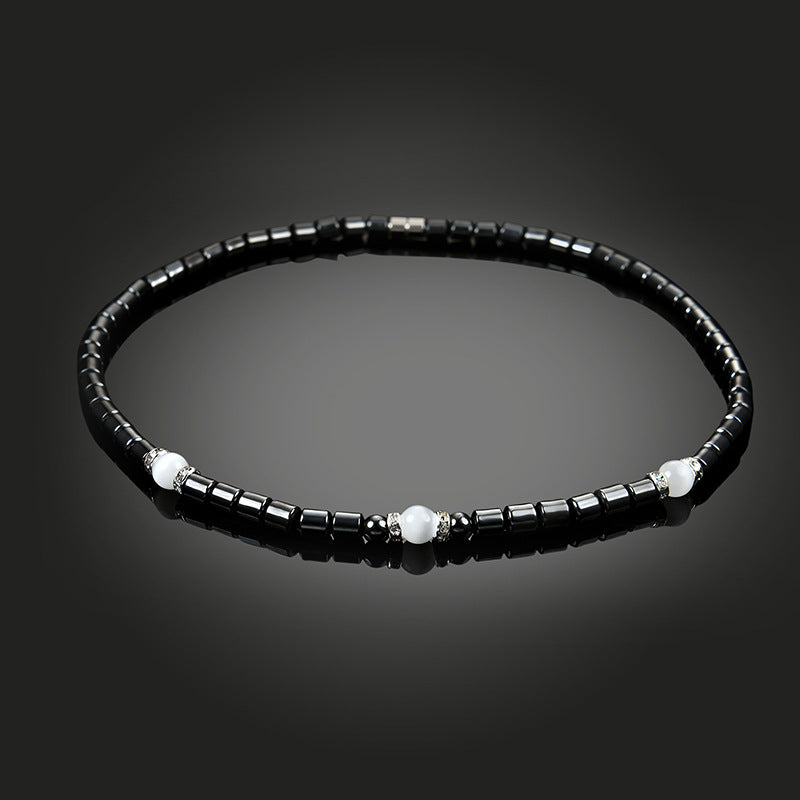 Fashion Hematite Necklace Diamond Crystal Necklace