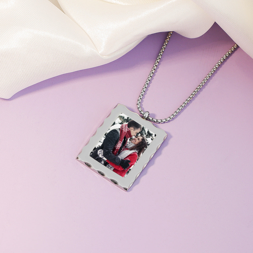 Personalisiertes Geschenk Kundenspezifische Foto-Halskette
