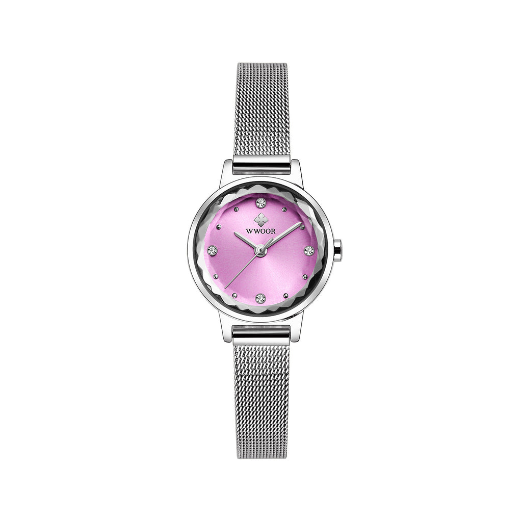 Reloj de Cuarzo Simple para Mujer con Correa de Malla