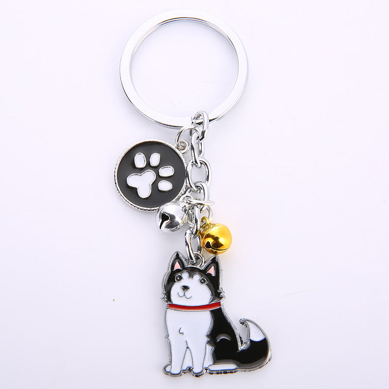 Llavero colgante creativo de metal para perro