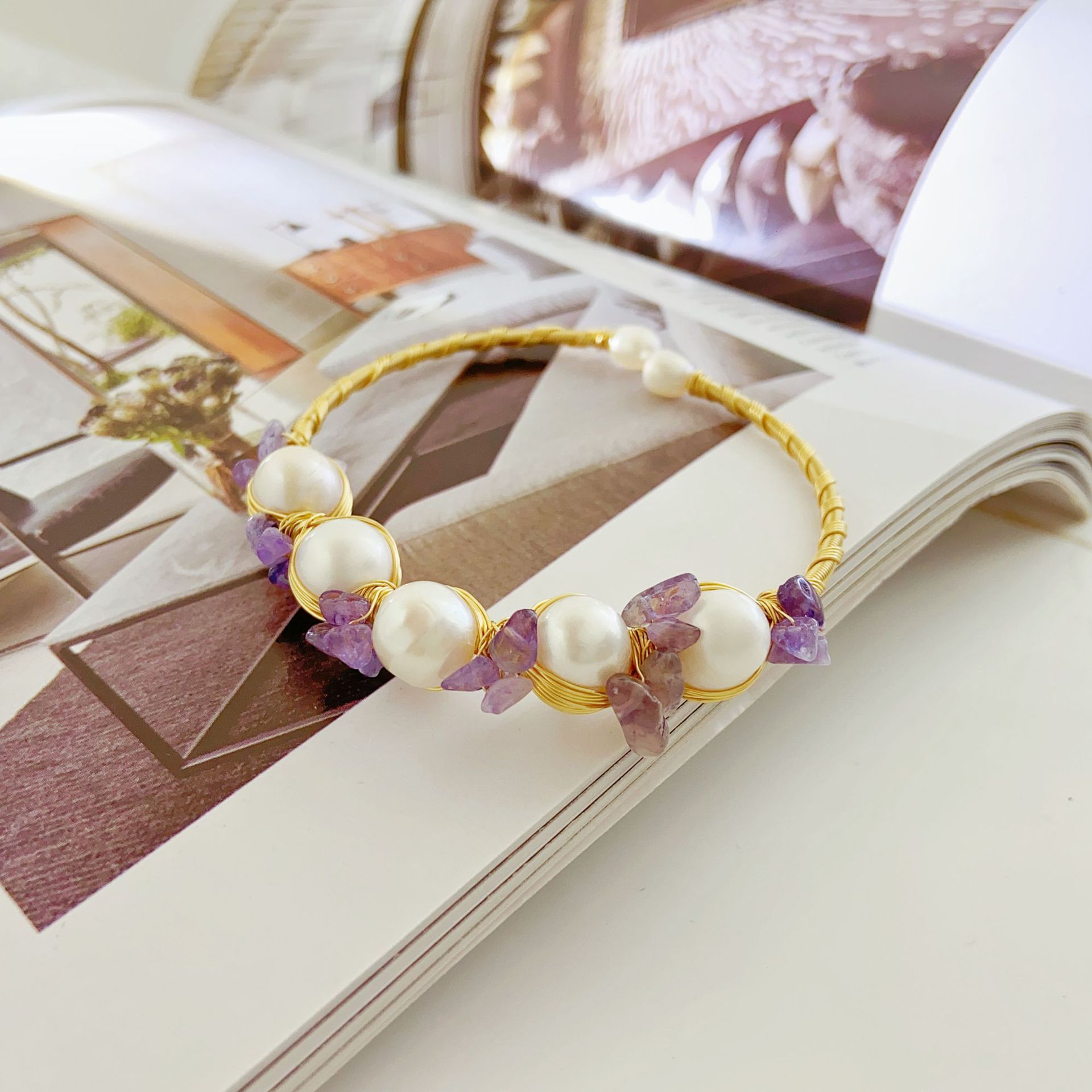 Hand-woven Pearl Bracelet Versatile Item