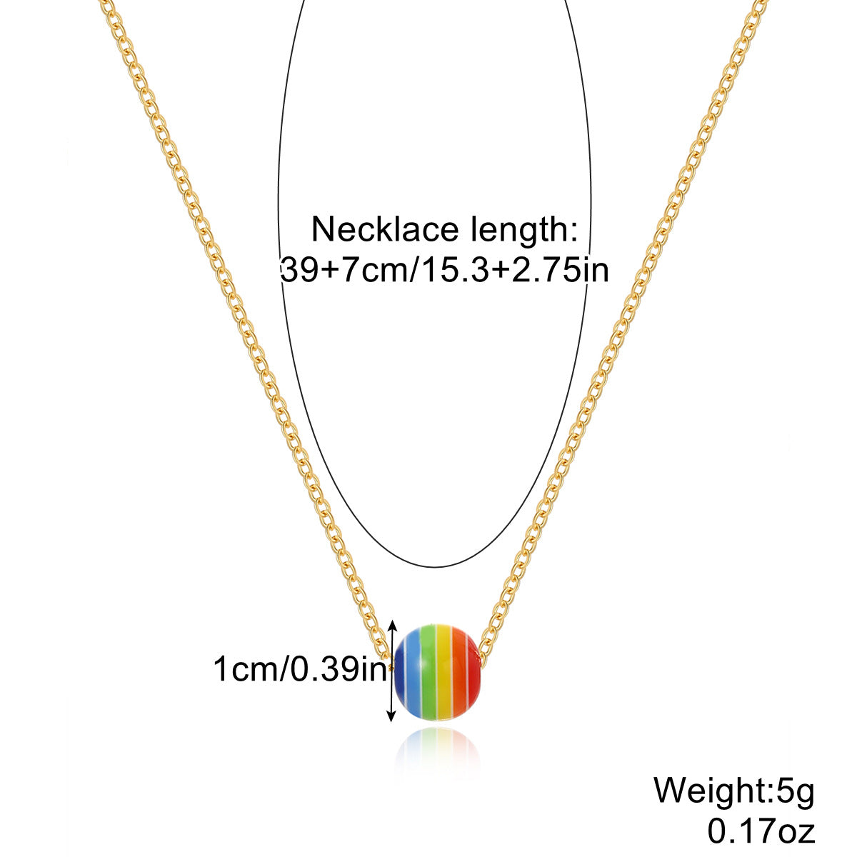 Gay Pride Necklace Proud Friend
