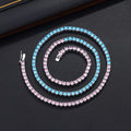 Tennis-Kette, vielseitige Accessoires, voller Diamanten, kubanische Kette
