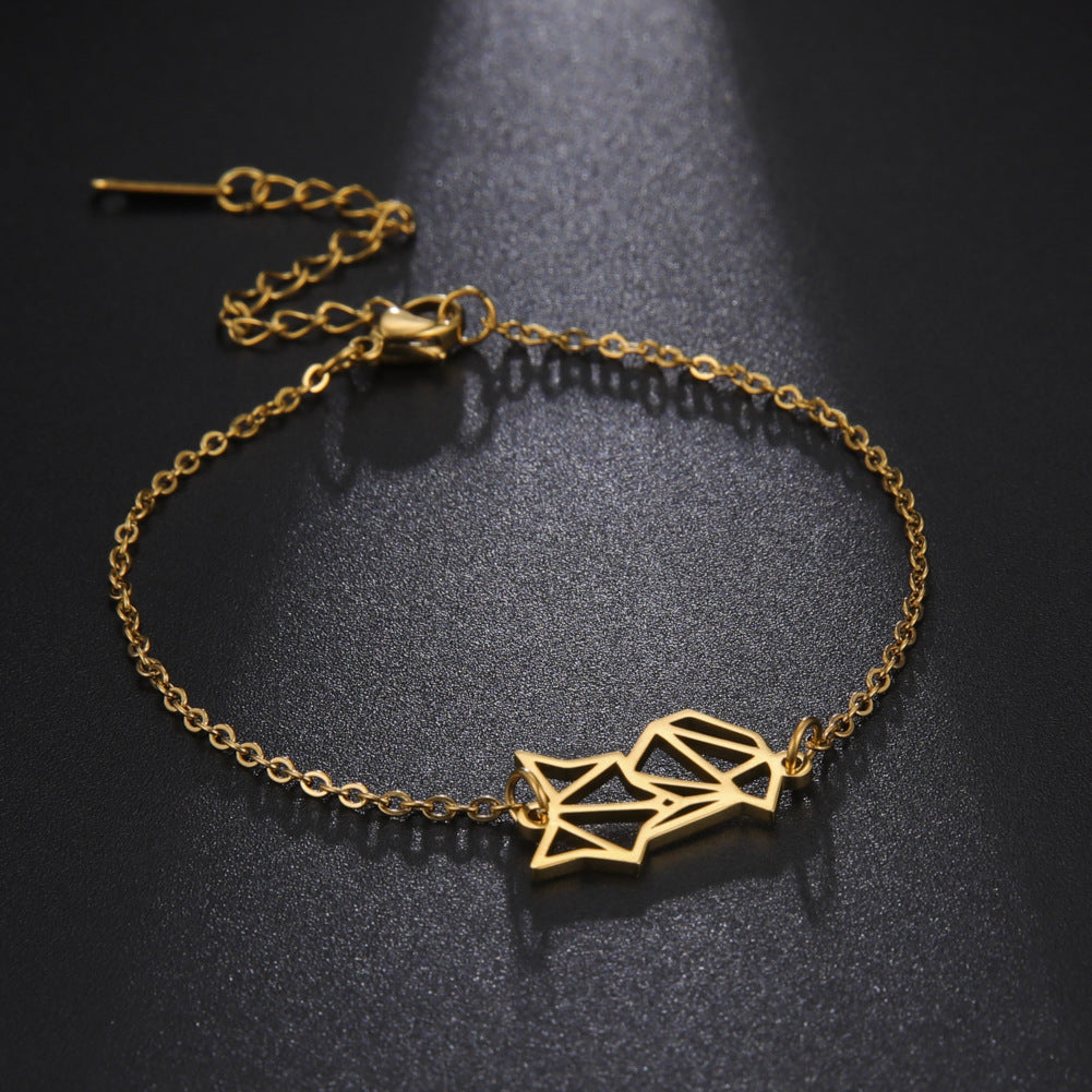 Beliebtes europäisches und amerikanisches hohles Armband aus Edelstahl