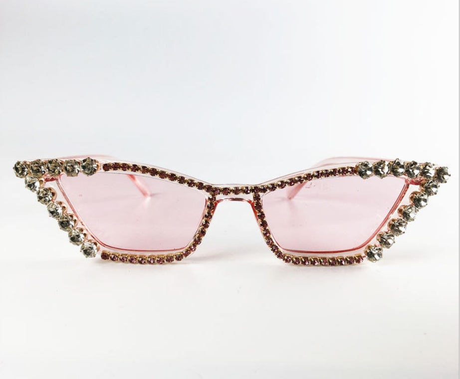Gafas de sol con montura de diamante