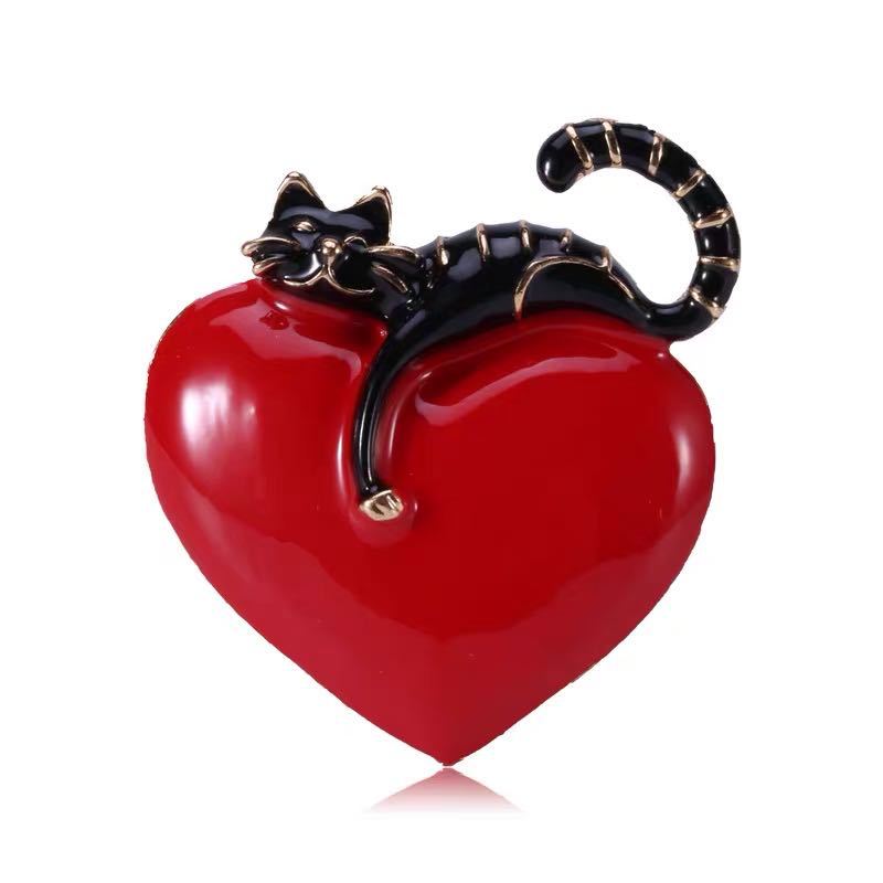Liebe Katzenbrosche Accessoires Brosche