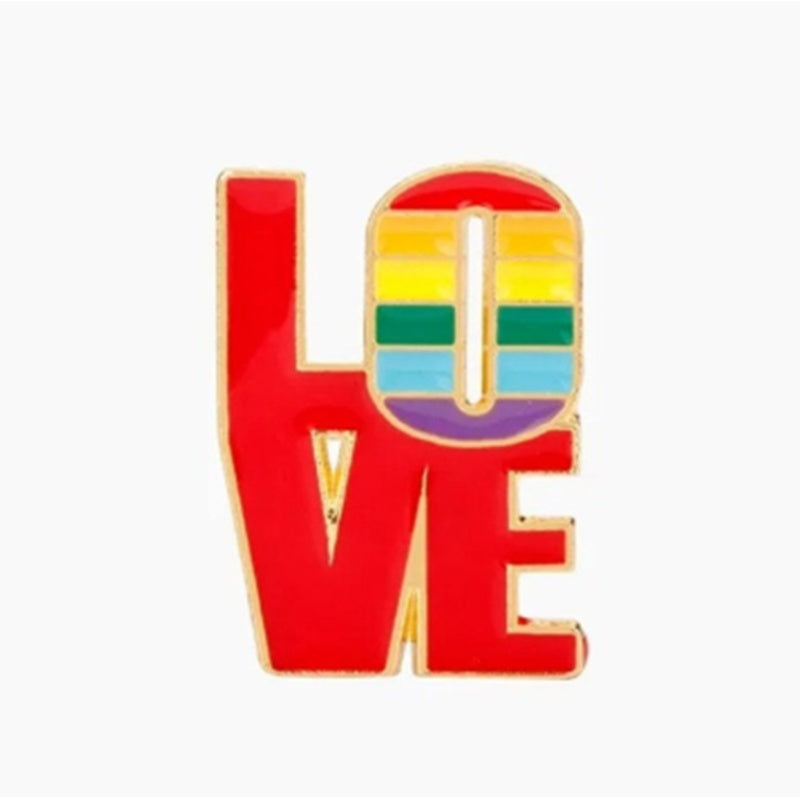 Stylish Love Equality Rainbow Gay Pride Badge