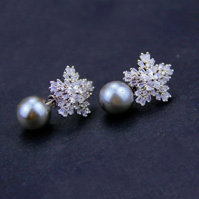 Pendientes Perla de Nieve