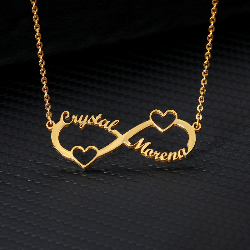 8 word pendant clavicle chain