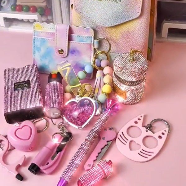 Set de bolsos con degradado arcoíris