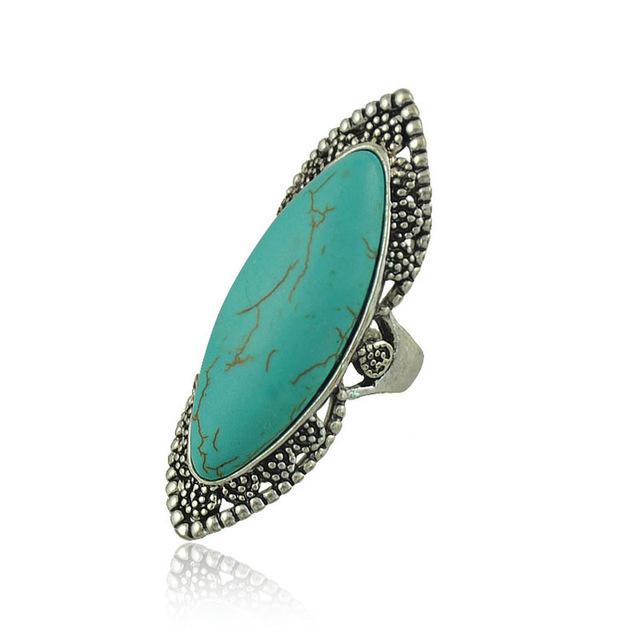 Tibetisch versilberter Boho-Ring & Armbänder