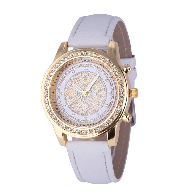 Nuevo brazalete de reloj para mujer, relojes de Ginebra de cristal para mujer, relojes de pulsera de cuarzo de acero inoxidable a la moda